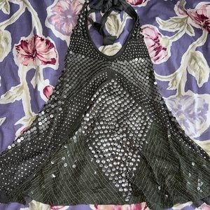 WILSTER studded / beaded  halter top